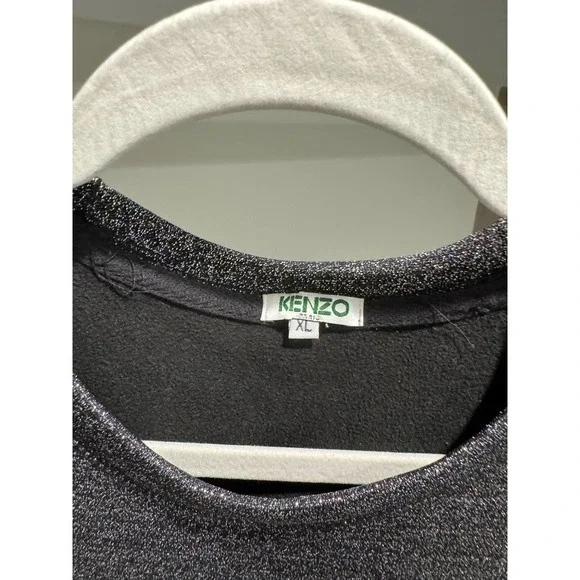 Kenzo Silver Eye Sweatshirt Crewneck Glitter Sparkle Christmas 